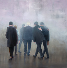 Konferenz, 182 x 182 cm